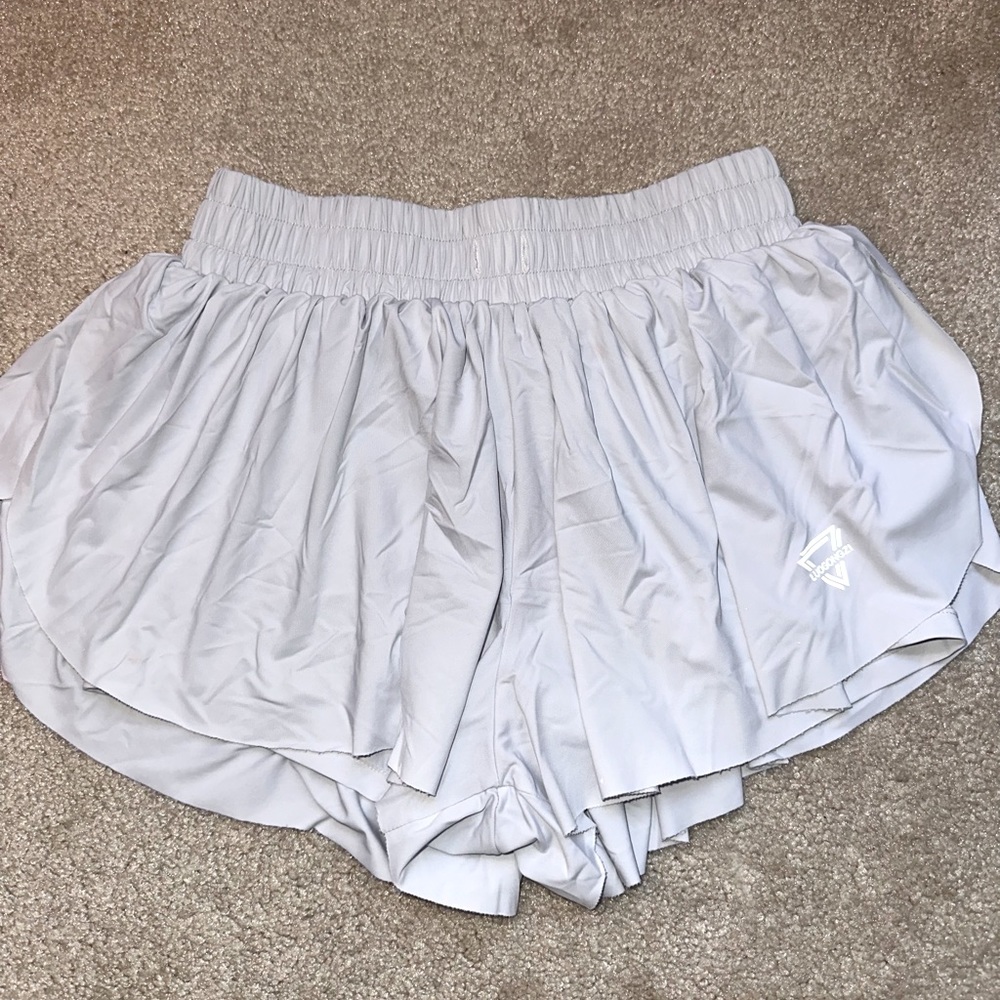 luogongzi 2 in 1 Flowy Running Shorts for Women